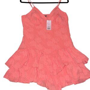 CORAL PINK FLOWY DRESS